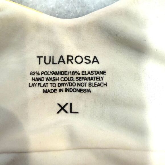 Tularosa Mack Rainbow Striped Square Neck One Piece Swimsuit Multicolor Size XL - Picture 3 of 3